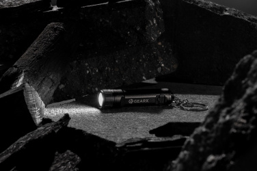 Logo trade meened foto: Gear X taaslaetav ülihele võtmehoidja taskulamp